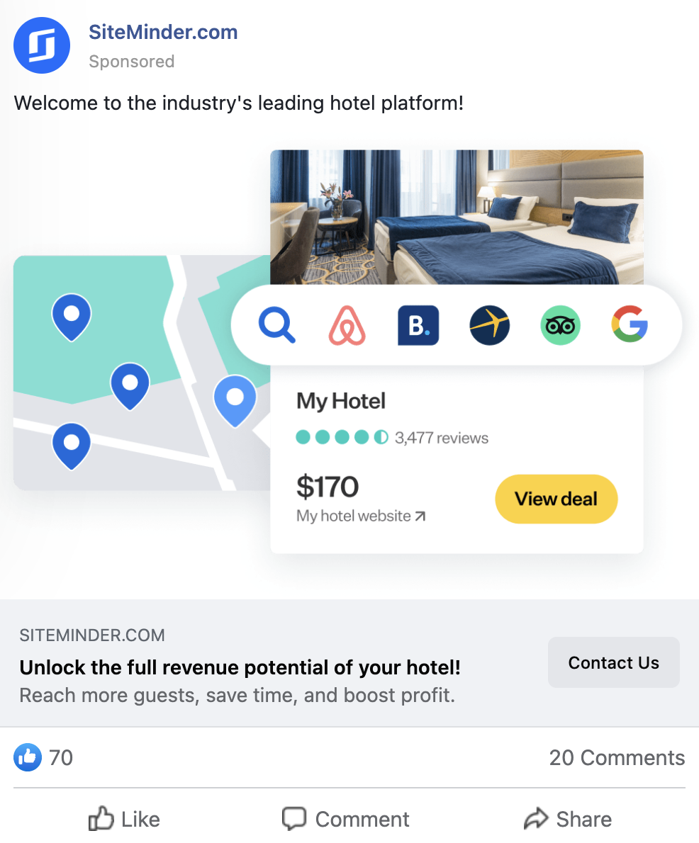 facebook ads for hotels